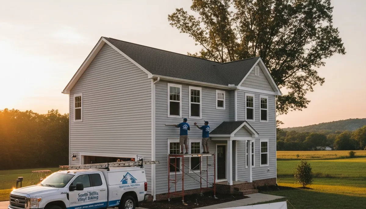 Vinyl siding installation on coastal home in Virginia Beach VA by local siding experts