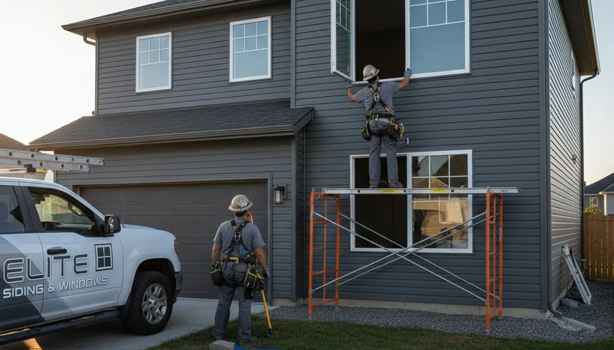Professional window replacement and vinyl siding installation in Virginia Beach VA home exterior